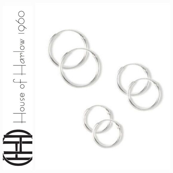 House Of Harlow 1960 3-PC Drop Hoop Earring Set - Picture 1 of 6